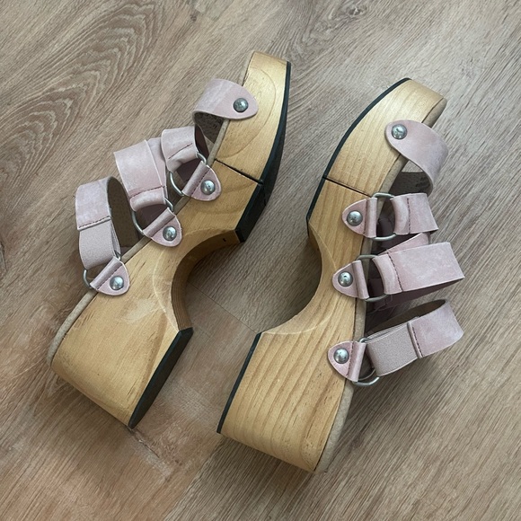 NWOB Free People Virgo Switchback Clog Sandals 41 10.5 - Picture 7 of 8